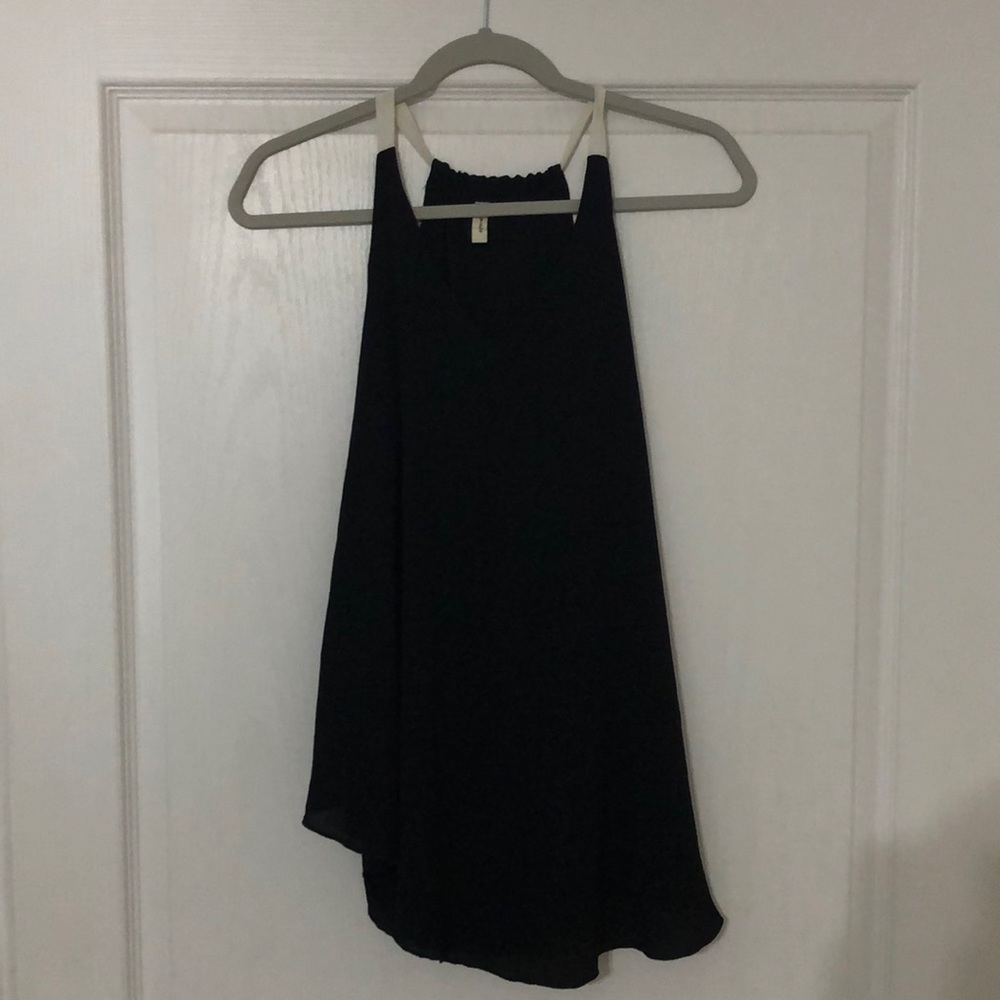 Black halter blouse